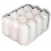 Candles White Ø4x8.5cm 12pcs