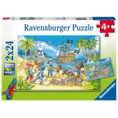 _6821023 Ravensburger Puzzle 2x24 pc Pirates