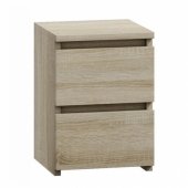 Topeshop Szafka komoda stolik nocny 2 szuflady m2 sonoma (M2 SONOMA)