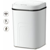 LJT02-WH Touchless trash can White