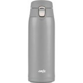 Emsa TRAVEL MUG light thermal mug 0.4 liters (silver, flip lid)