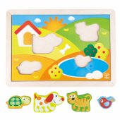 HAPE Sunny Valley Puzzle 3 in 1, E1601A