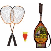 Talbot Torro 490112 badmintono raketė, aliuminė, juoda, oranžinė, 2 vnt.