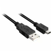 Cable USB 2.0 A-B Mini black 2m