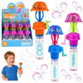 Jellyfish muilo burbulai su judančiais čiuptuvais, sukamas LED žibintas, 40ML