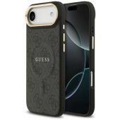 PU Leather 4G Gold Frame MagSafe Case iPhone Air Black