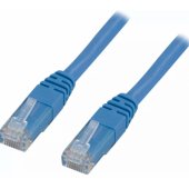 Jungiamasis kabelis U/ UTP Cat6 LSZH 250MHz 1m mėlynas