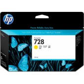 HP 728 130-ml geltona DesignJet rašalo kasetė