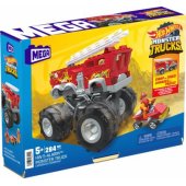 Mattel Hot Wheels Monster Trucks Mega – 5-Alarm konstravimo transporto priemonė