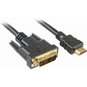 HDMI - DVI-D (18+1) juodas 5m