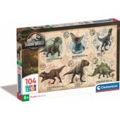 Clementoni CLE dėlionė 104 SuperColor Jurassic World 27179