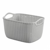 Basket Knit Light Grey 8L 30x22x17cm