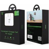 Mini-EU 1x USB-A 2.4 A Lightning White
