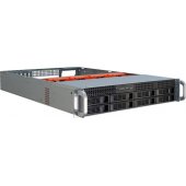 Inter-Tech IPC 2U-2408 Rack Black, Stainless steel