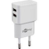44952 Dual USB Charger 2.4 A (12W) White