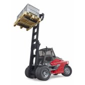 Linde HT160 šakinis krautuvas su padėklu, modelinis automobilis (raudonas/ juodas, inc