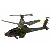 Apache karinis sraigtasparnis, nuotoliniu būdu valdomas RC Syma S109H, chaki
