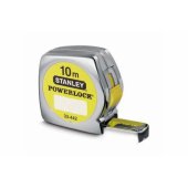 Stanley ruletė Powerlock, 10 metrų (sidabrinė/ geltona, 25 mm, plastikinis h