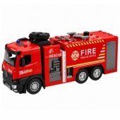 Fire Truck with Water Function, Metal Cabin, Lights, Sounds 1:12