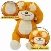 Plush Mascot Cuddly Toy Monkey With Magnets Brown 23cm