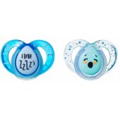 Soother Silicone 6-18m Night Time 433661 2pcs