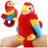 Plush Mascot Parrot Wristband Bracelet Hand Red
