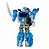 Auto Robot 2in1 Police Car Launcher Small Robots Lights Sounds