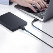Micro USB-B 3.0 į USB-C 1m juodas