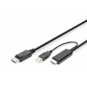 DIGITUS HDMI to DP adapter cable 2m 4K