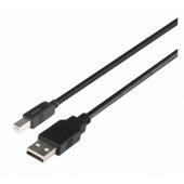 Cable USB-A 2.0 USB-B 2.0 LSZH 3m black