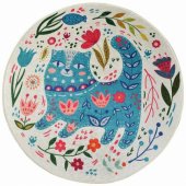Blue Cats Round 100x100cm