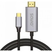 Cable USB-C - HDMI 2.0B 2m black CL-171