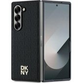 "Repeat Pattern Stack Logo Galaxy Z Fold 6" Black