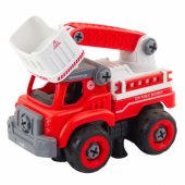 Fire Truck with Turning Boom, Remote Controlled, 2-in-1 Screwdriver