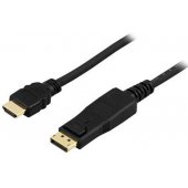 Cable HDMI - Displayport 1.2 4K 30Hz 5m Black