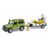 Land Rover Defender with Trailer - CAT and