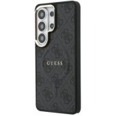 PU Leather 4G Gold Frame Magnetic Case Galaxy S26 Ultra Black