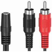 Cable 2xRCA / 3.5mm Black