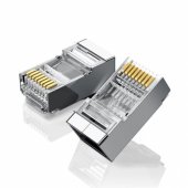 Ethernet RJ45 metalinis kištukas, 8P/ 8C, Cat.6, UTP (10vnt.)