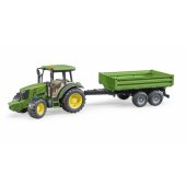John Deere 5115 M su savivarčia priekaba