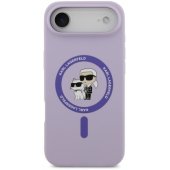 "Liquid Silicone Karl and Choupette MagSafe iPhone Air" Purple