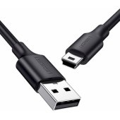 USB į mini USB kabelis 1.5m juodas