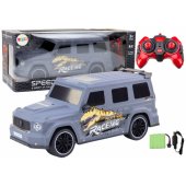 Nuotoliniu būdu valdomas automobilis su dinozauru, mastelis 1:10, pilkas