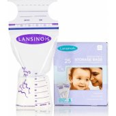 Lansinoh violetiniai maišeliai motinos pienui laikyti 25x180ml (LAN003)