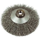 Wheel-angle brush fi120mm thread M-14 steel wire