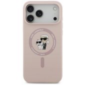 "Liquid Silicone Karl and Choupette MagSafe iPhone 17 Pro Max" Pink