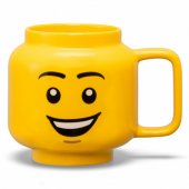 LEGO keraminis puodelis Happy Boy, didelis (geltonas)