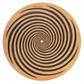 VINYL-SLIPMAT CORK SPIRAL DESIGN