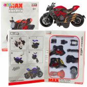 Motorcycle To Assemble Screw Metal 1:14 DIY Orange