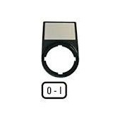 Eaton Tabliczka opisowa 0-I 50x30mm czarna (218147)